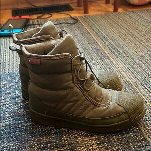 Adidas Cozy & Comfy Olive Green Kids Winter Boots - Weatherized & waterproof!